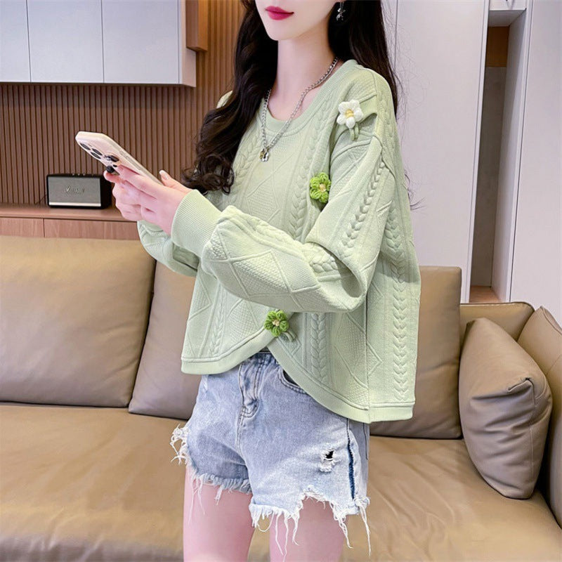 Korean Style Loose Niche Design Irregular Top