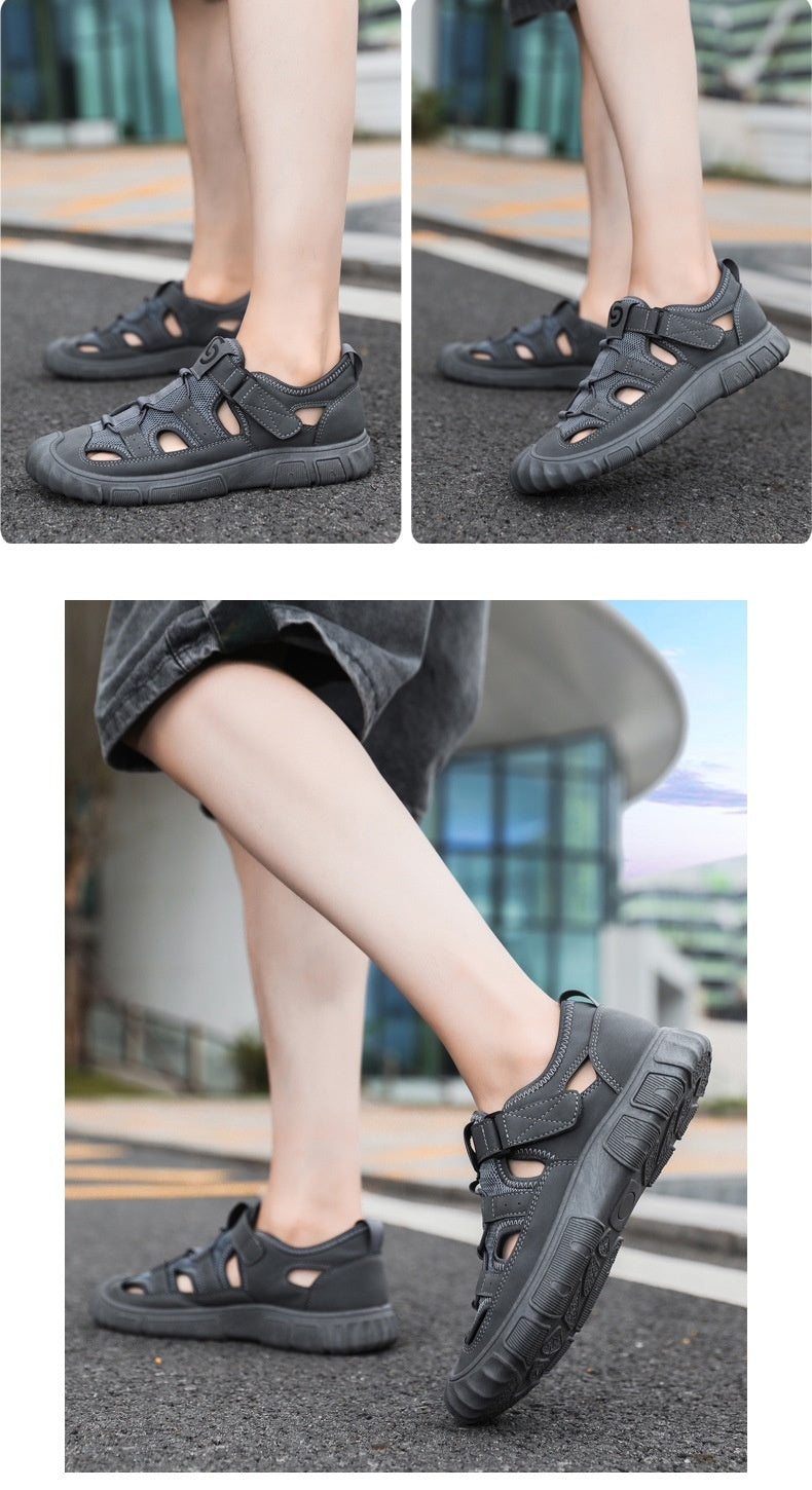 Men's Non-slip Wear-resistant Mesh Surface Hollowed Wading Sandals