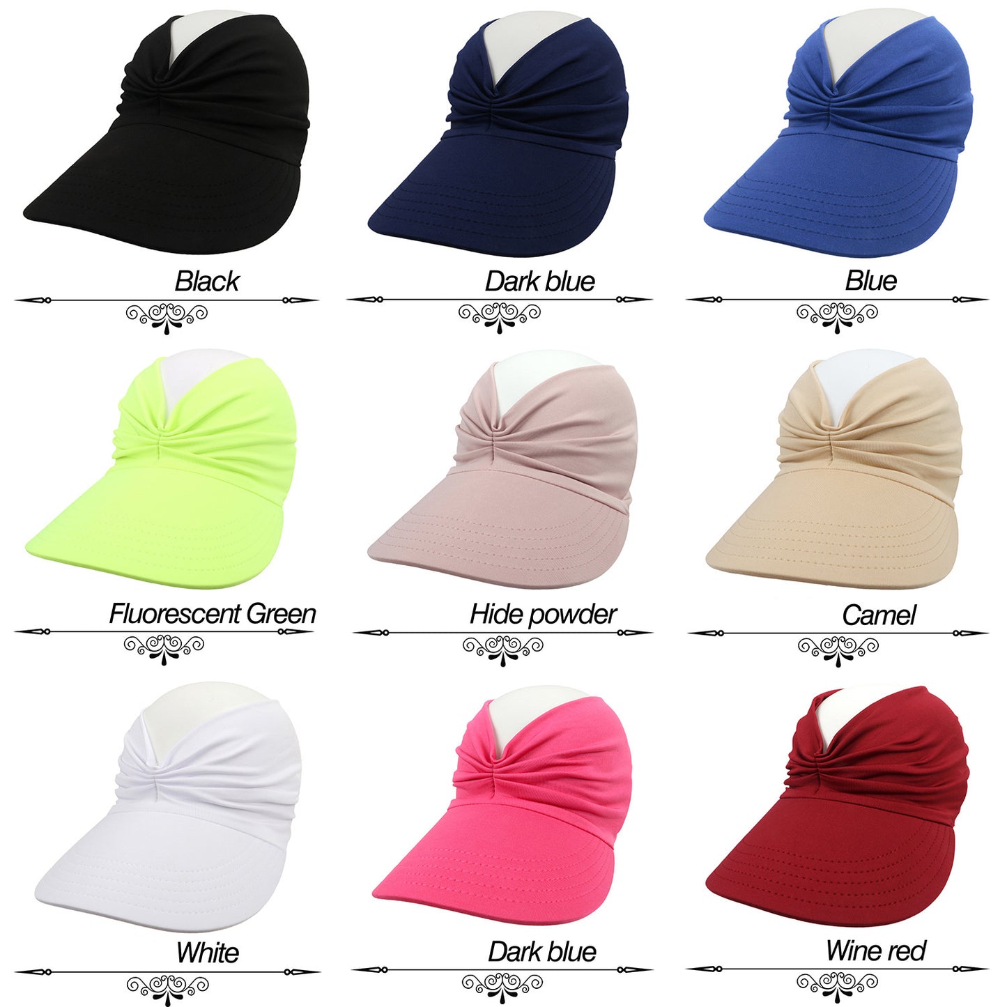 Women's Beach Sun Hat Cross-border Spring And Summer New Hat, Sun Hat For Outdoor Sports, Open Top Hat.