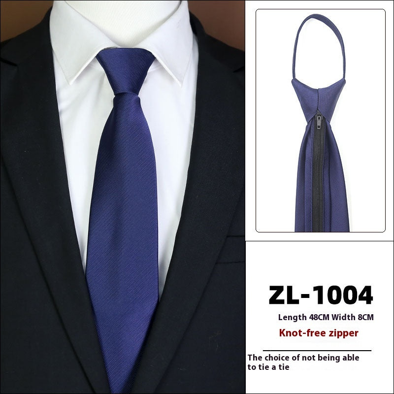 Men's Formal Wear Business Zipper Tie-free