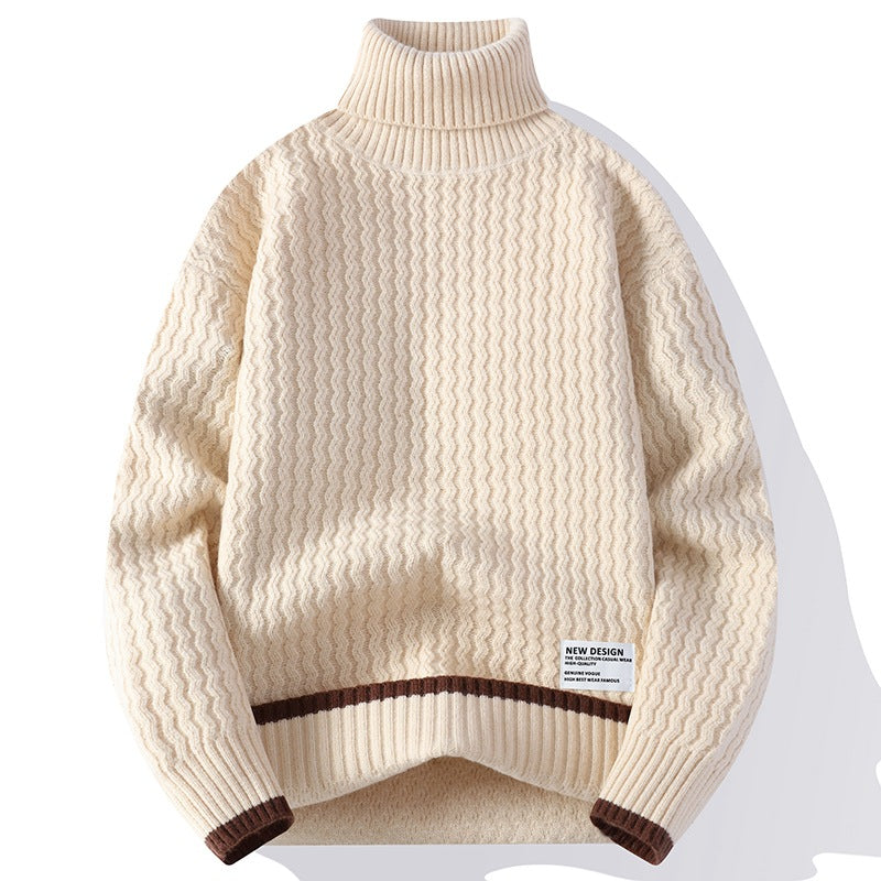 Fashion Personality New Mock Neck Sweater Men