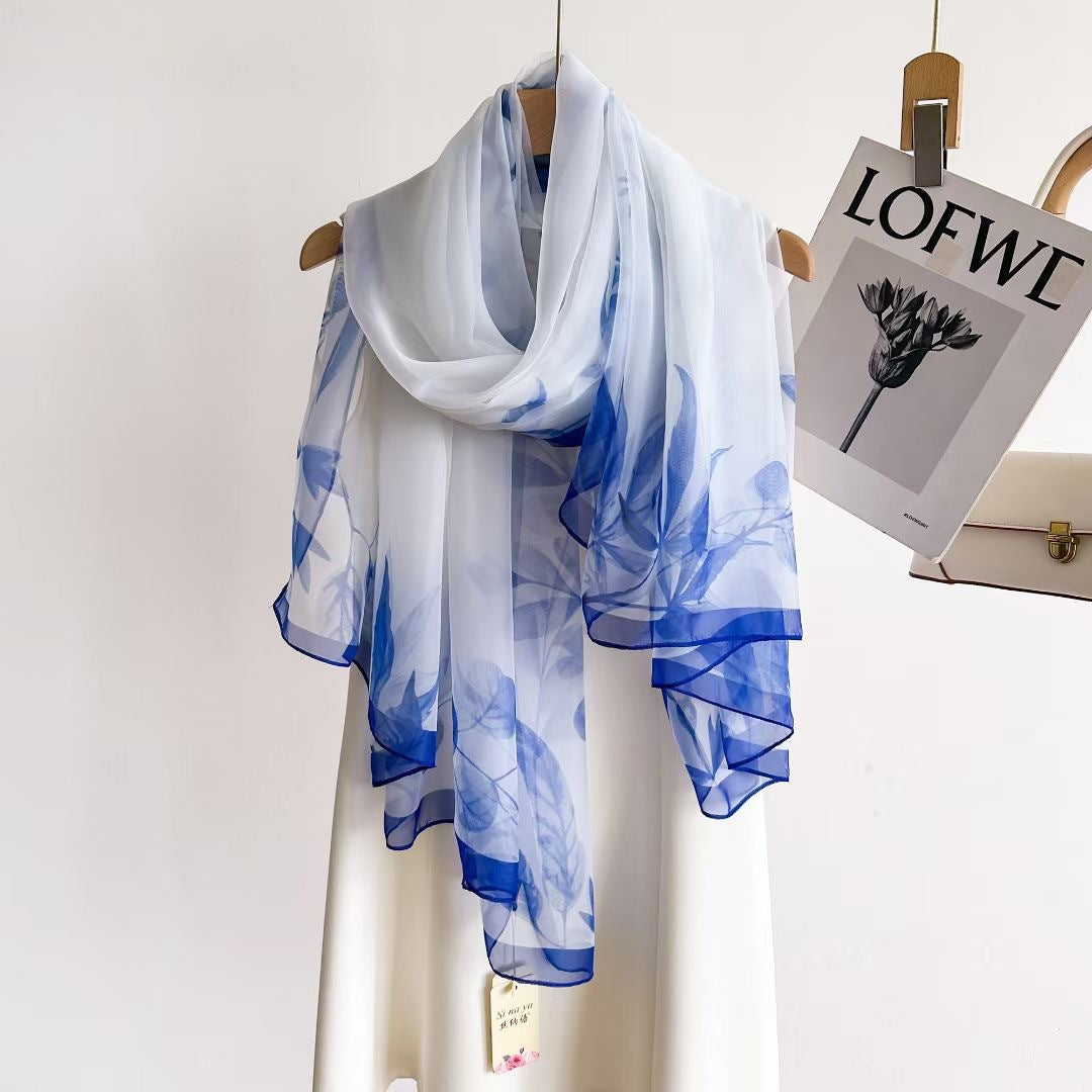 Women's Fashionable All-match Long Printed Anti-DDoS Scarf