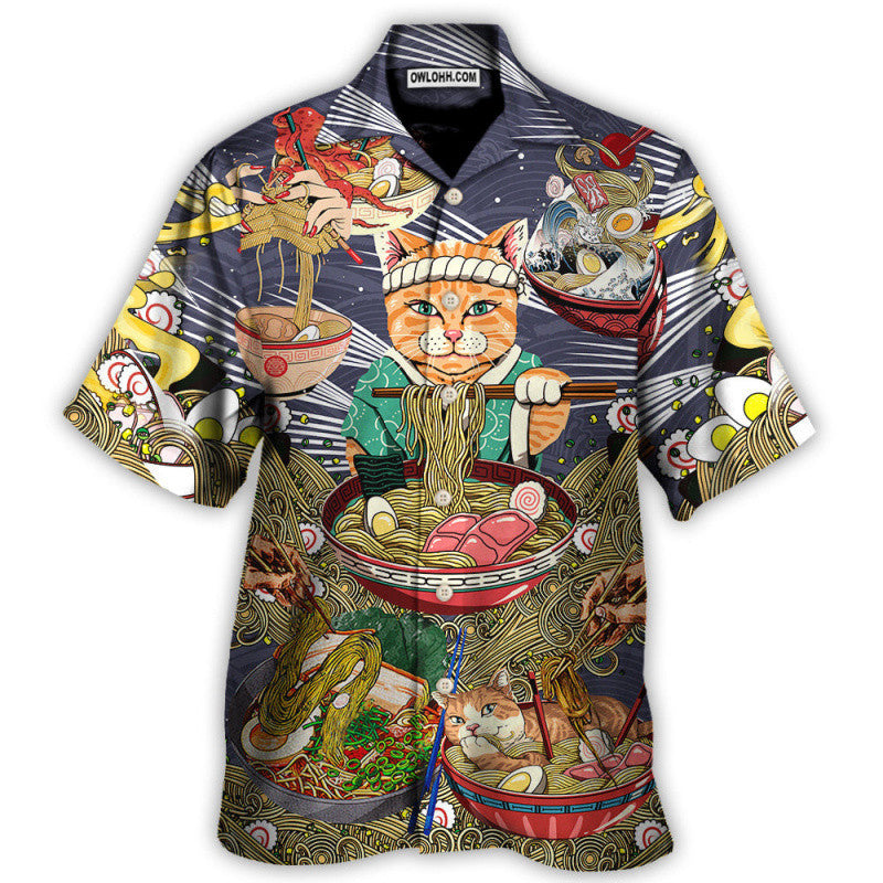 Men's Casual Digital Printed Short-sleeved Shirt