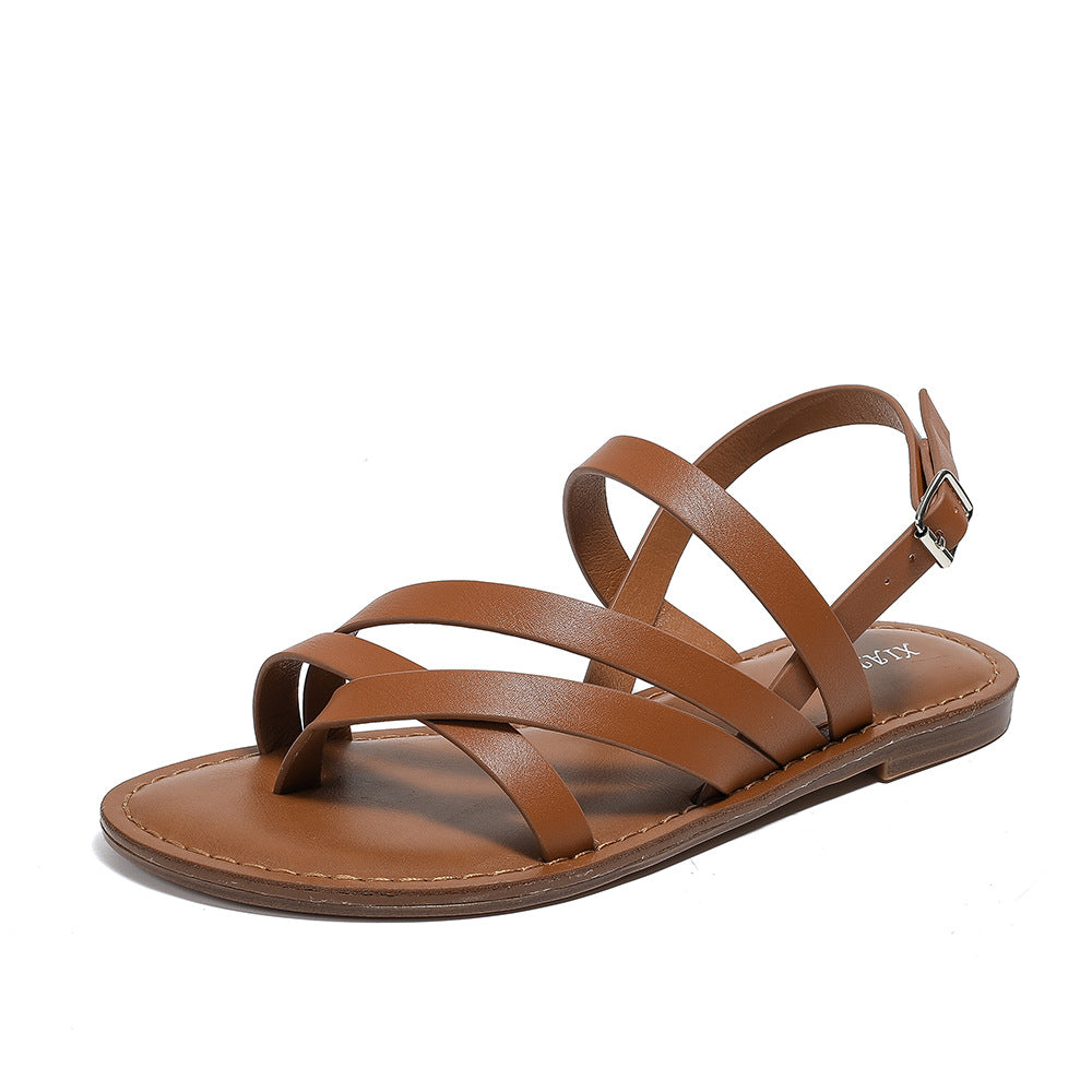 Women's Polyurethane Summer All-match Beach Sandals