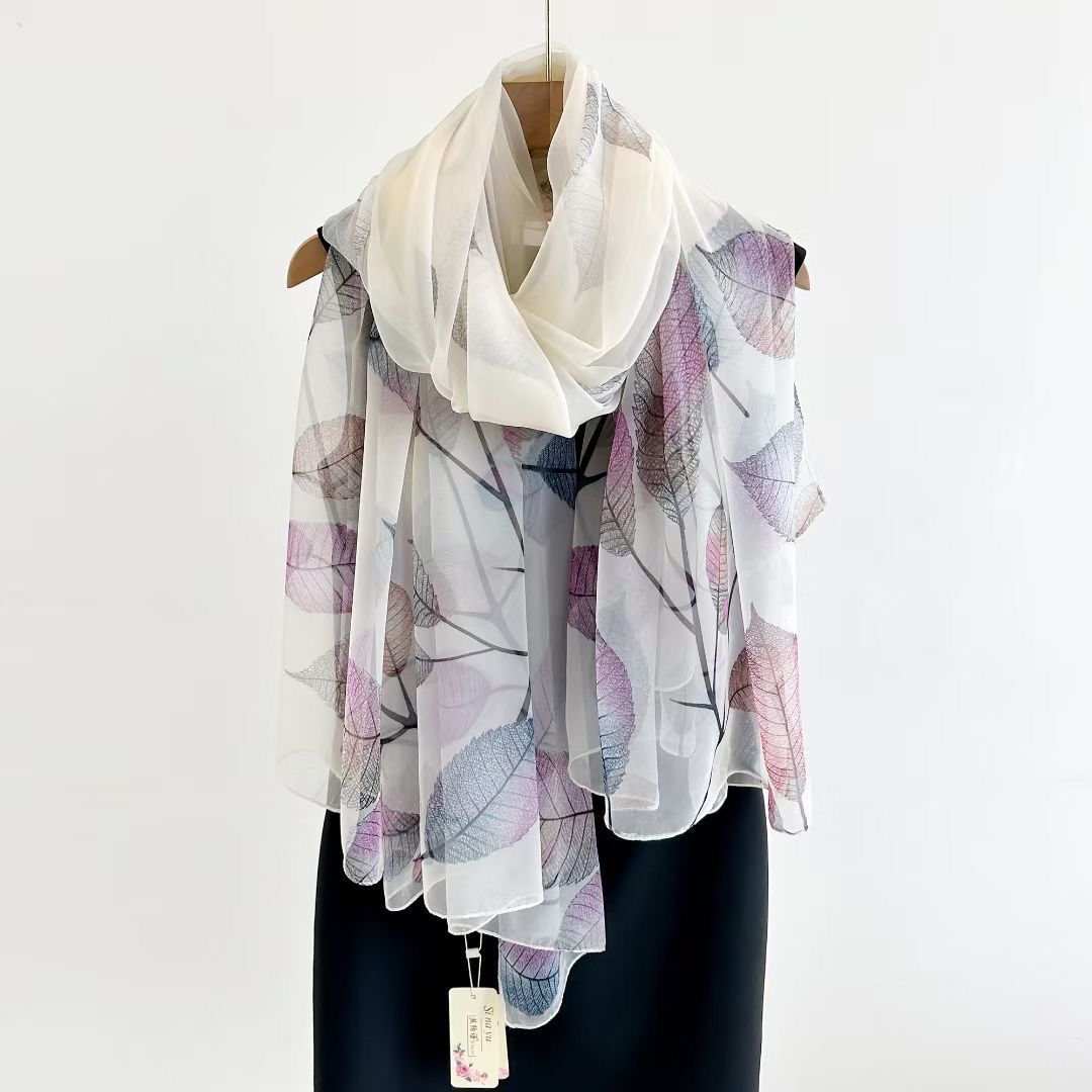 Women's Fashionable All-match Long Printed Anti-DDoS Scarf