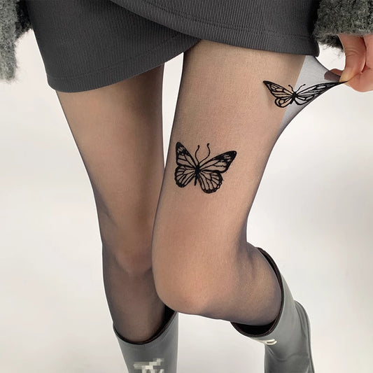 Girly And Fashion Personality Butterfly Stockings