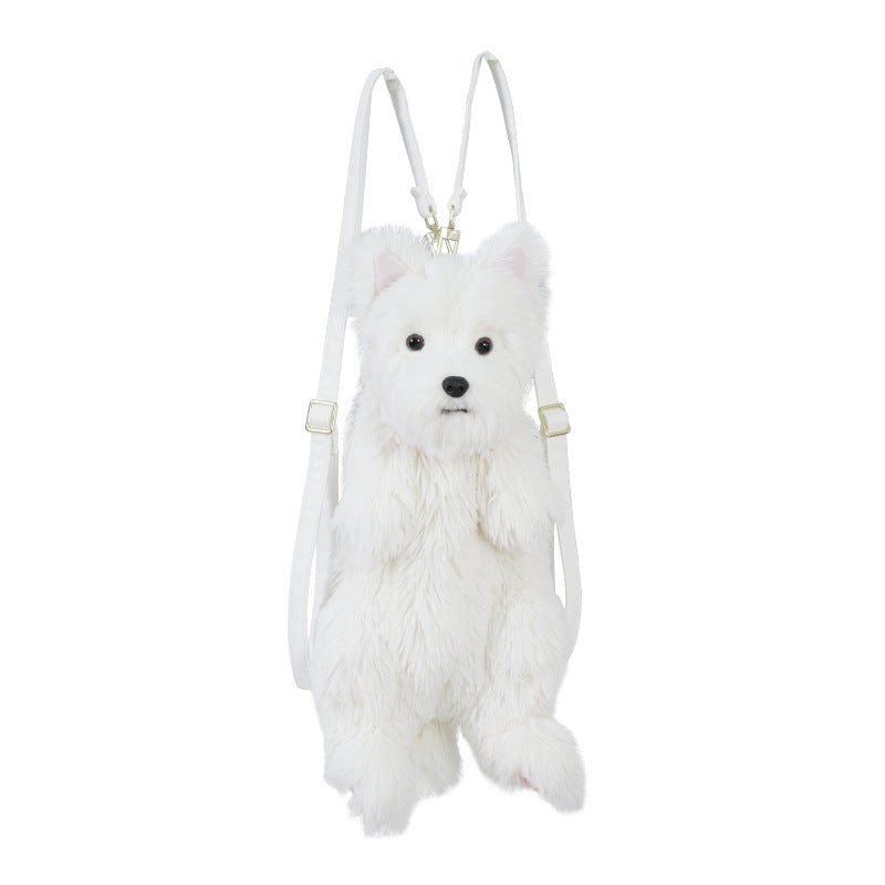 West Highland Backpack Puppy Plush Crossbody Bag