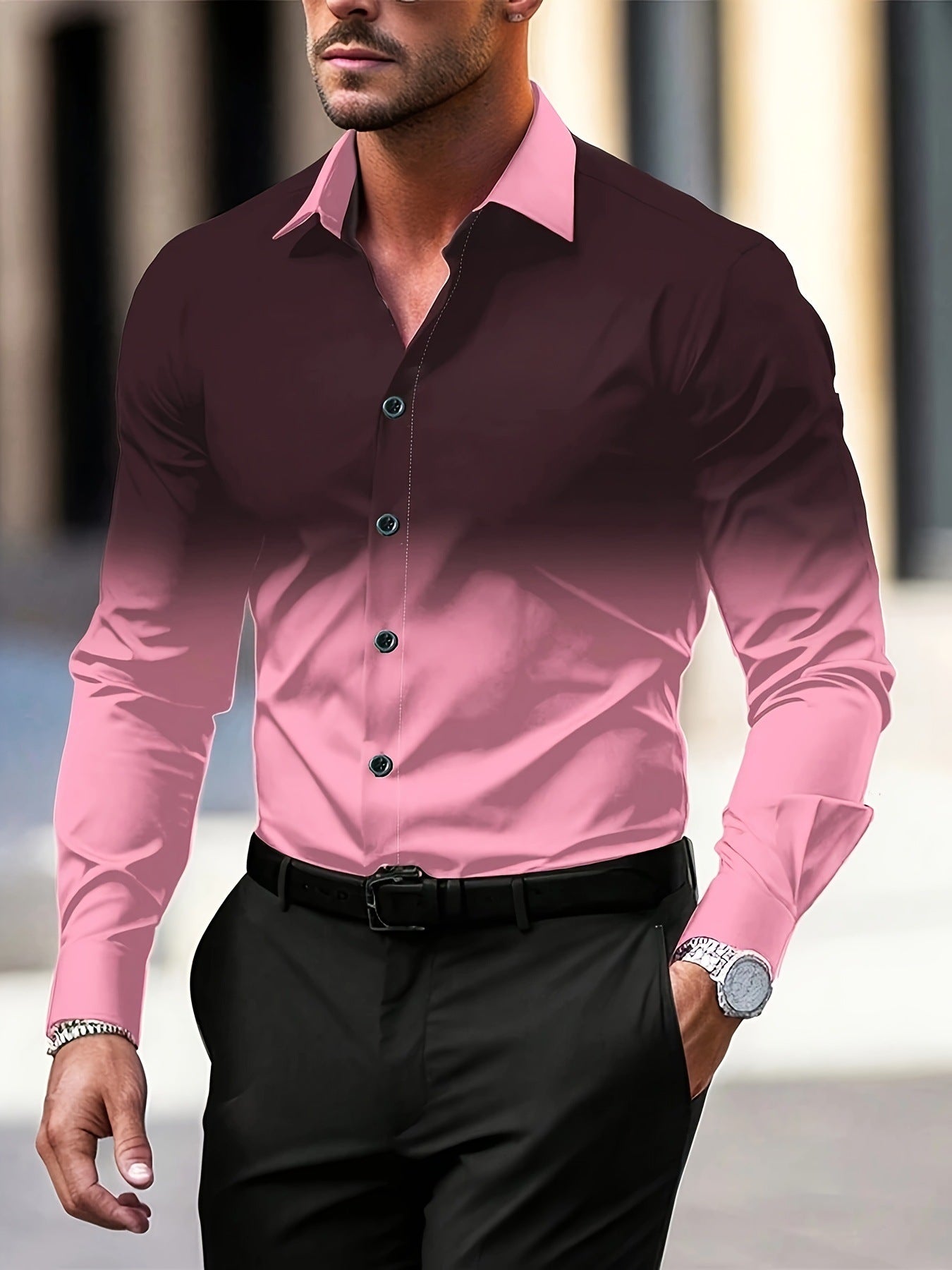 Personality New Casual Trend Men's Shirt