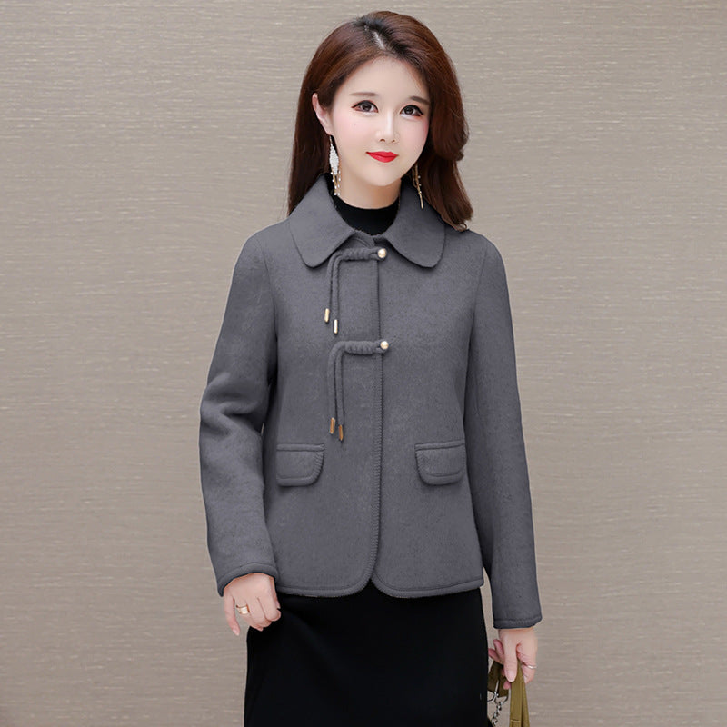 Women's Fashion Personality Short Woolen Coat