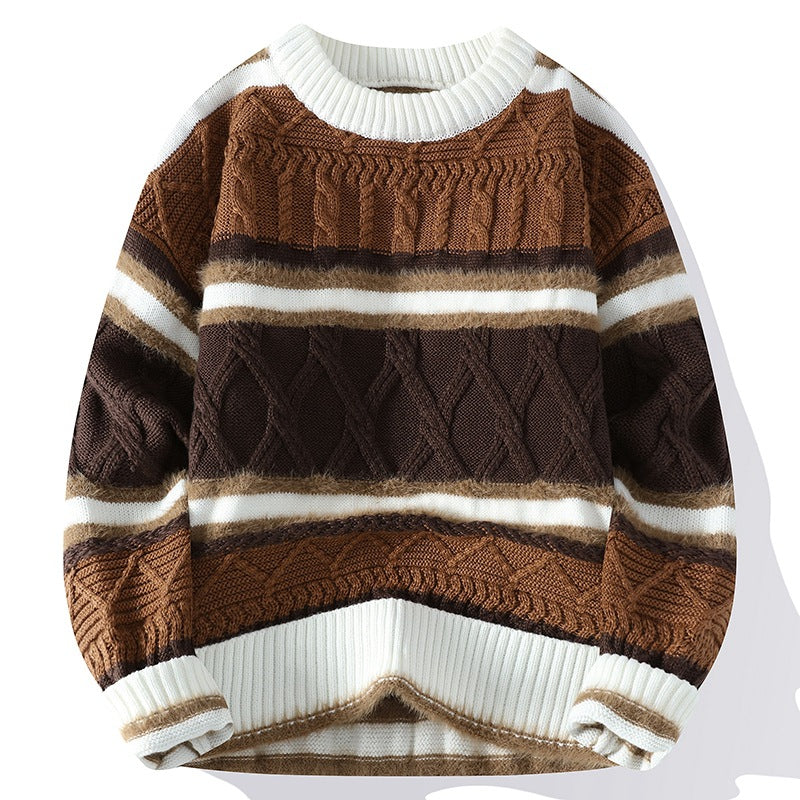 Round Neck Men's Casual Sweater