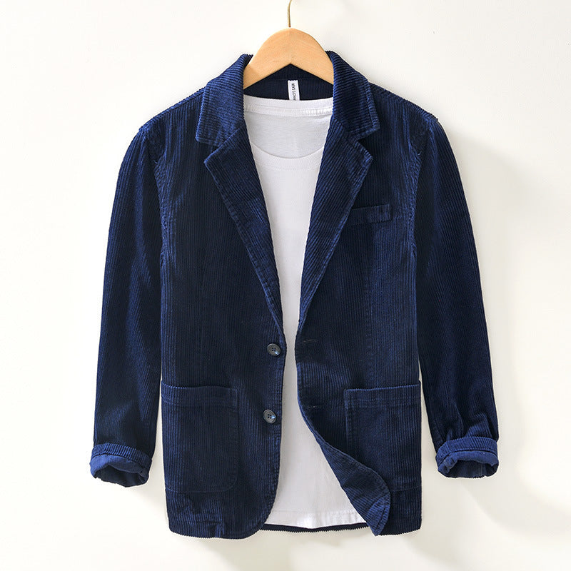 Casual Loose Cotton Corduroy Suit Jacket