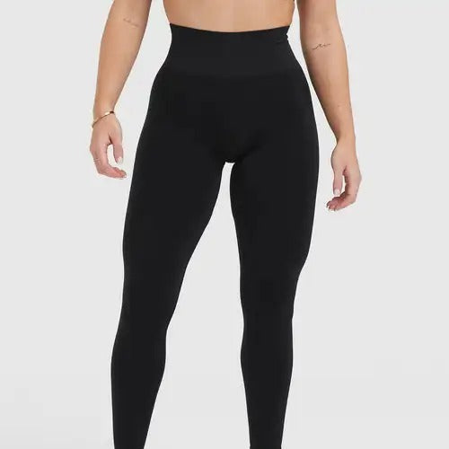 Sports Seamless Leggings High Elastic Solid