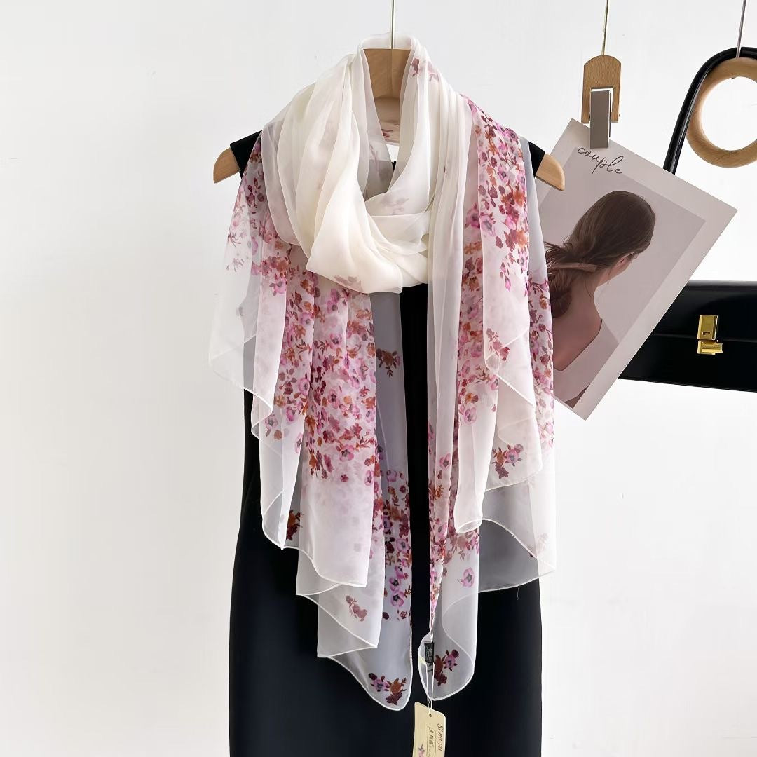 Women's Fashionable All-match Long Printed Anti-DDoS Scarf