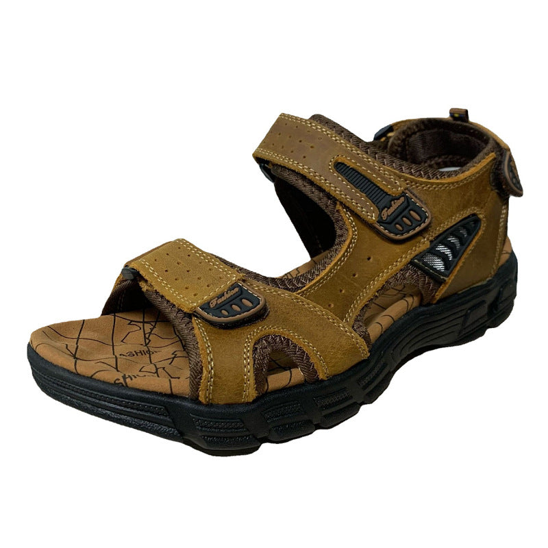 Men's Retro Casual Leather Sandals Outdoor Stylish Beach