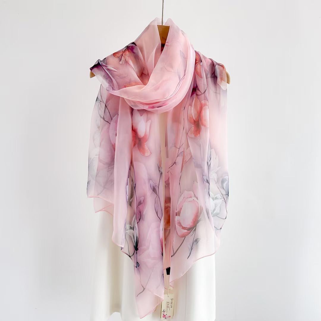 Women's Fashionable All-match Long Printed Anti-DDoS Scarf