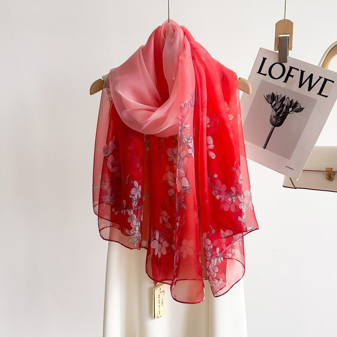 Women's Fashionable All-match Long Printed Anti-DDoS Scarf