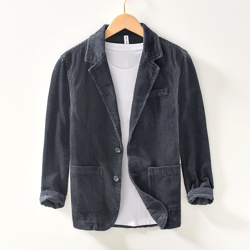 Casual Loose Cotton Corduroy Suit Jacket