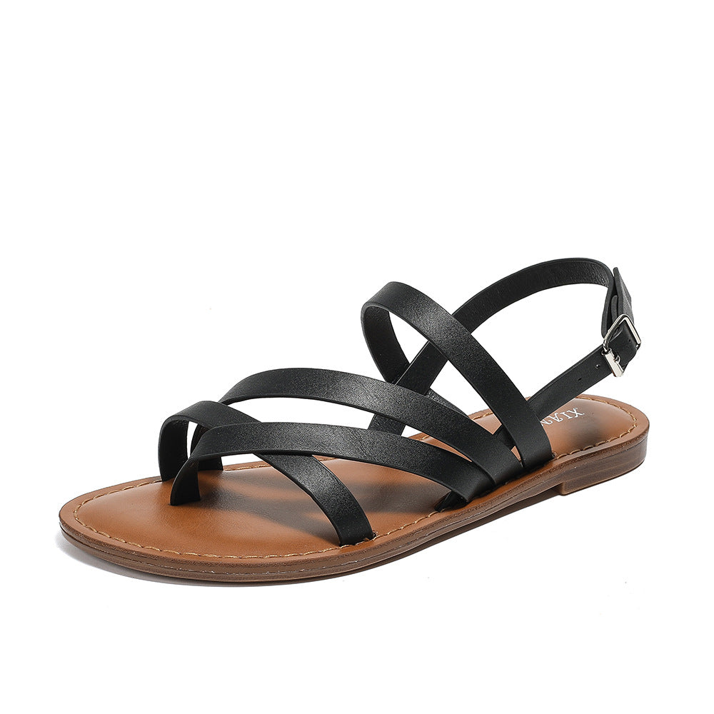 Women's Polyurethane Summer All-match Beach Sandals