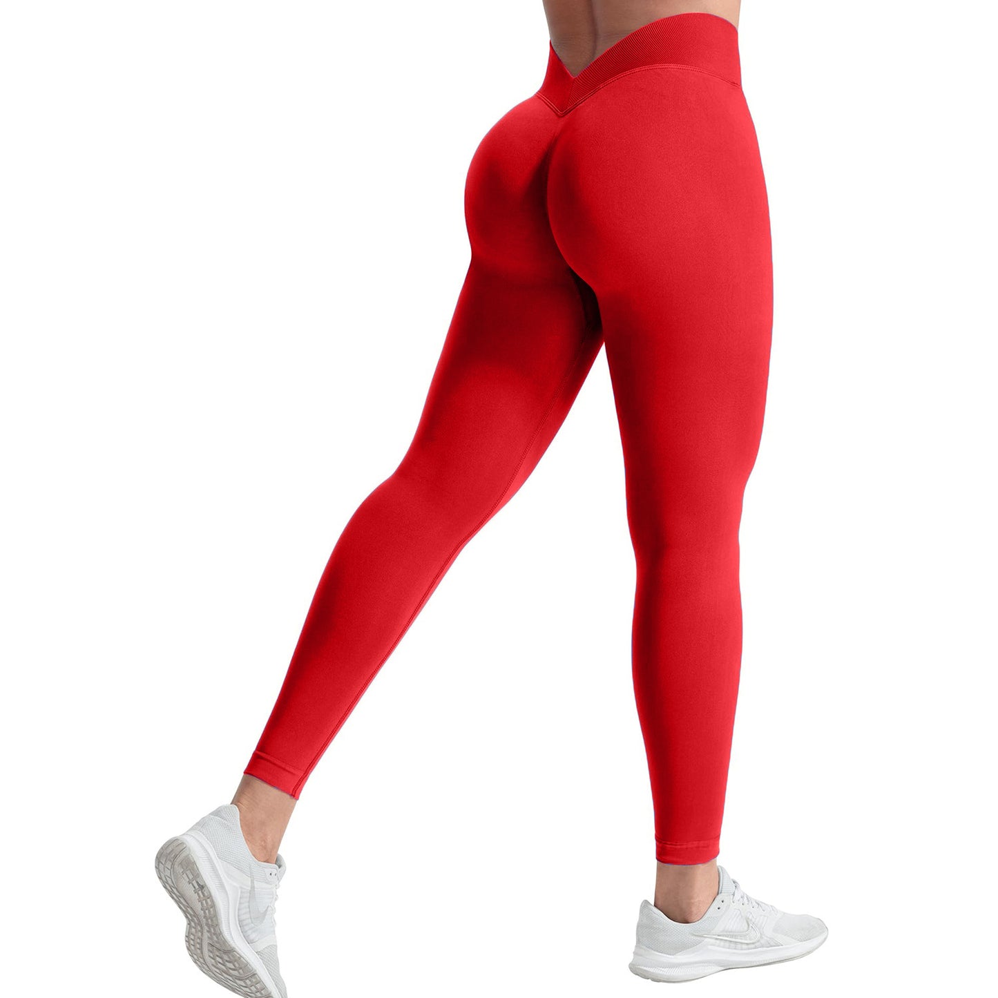 Yoga Women's High Waist Hip Lift Peach Shark Pants