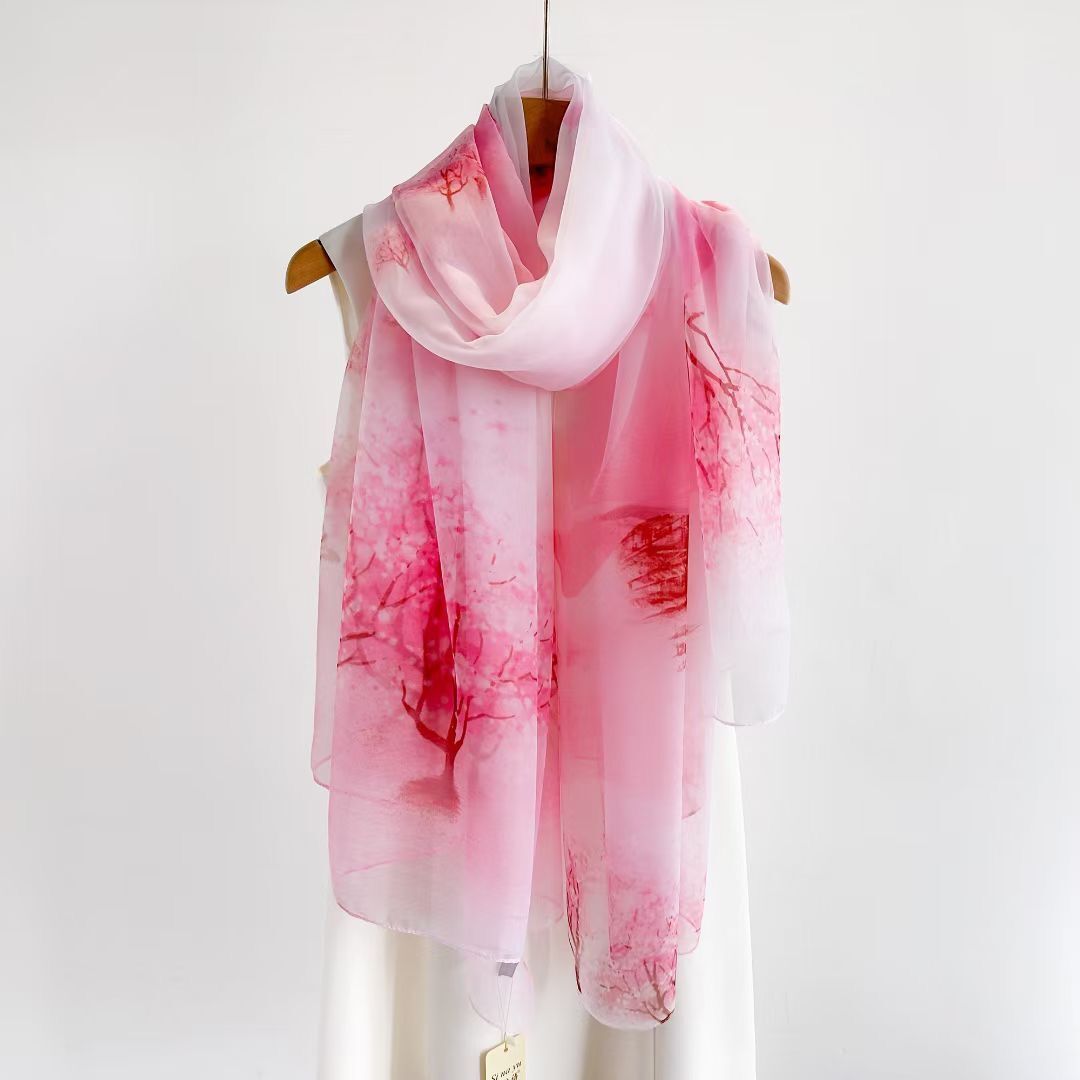 Women's Fashionable All-match Long Printed Anti-DDoS Scarf