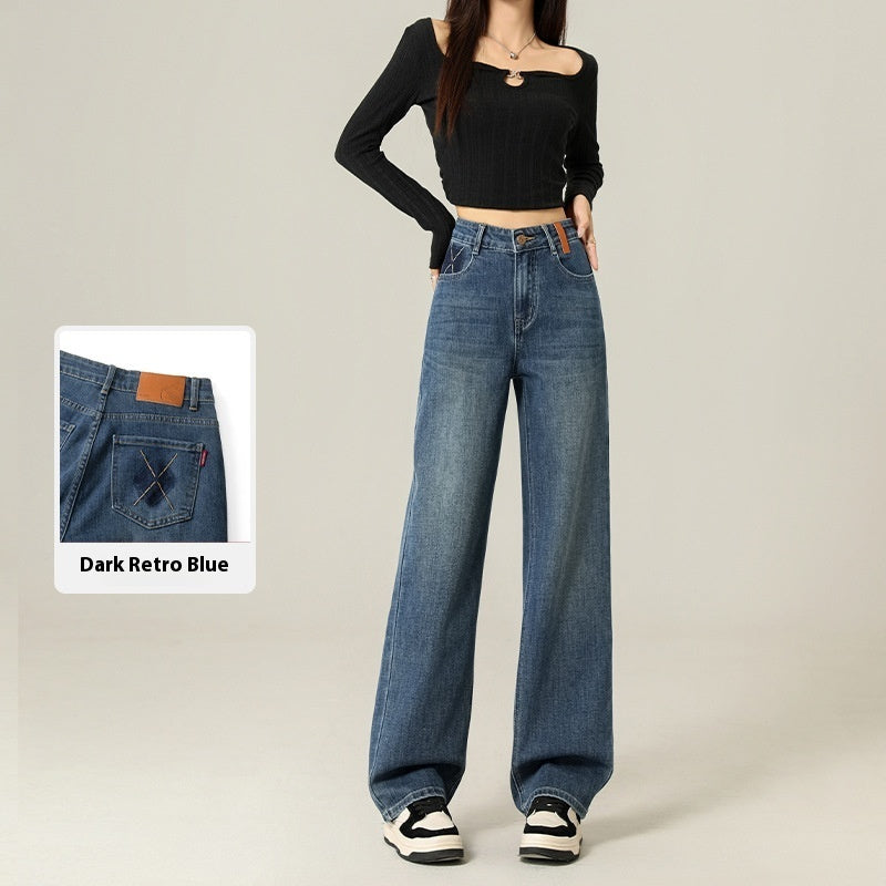 Fashionable Retro Embroidered Jeans For Women