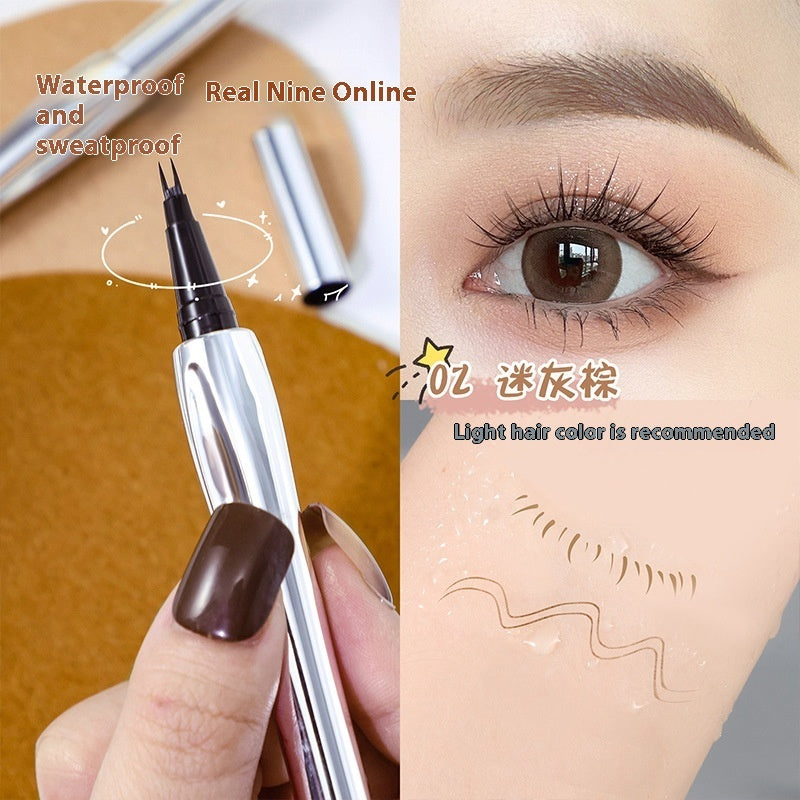 Two Fork Eyebrow Pencil Waterproof Sweat-proof Wild Eyebrow Eyeliner