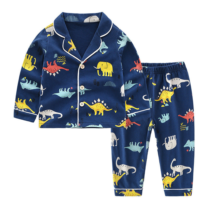 Boys' Fashion Casual Cotton Loungewear Set