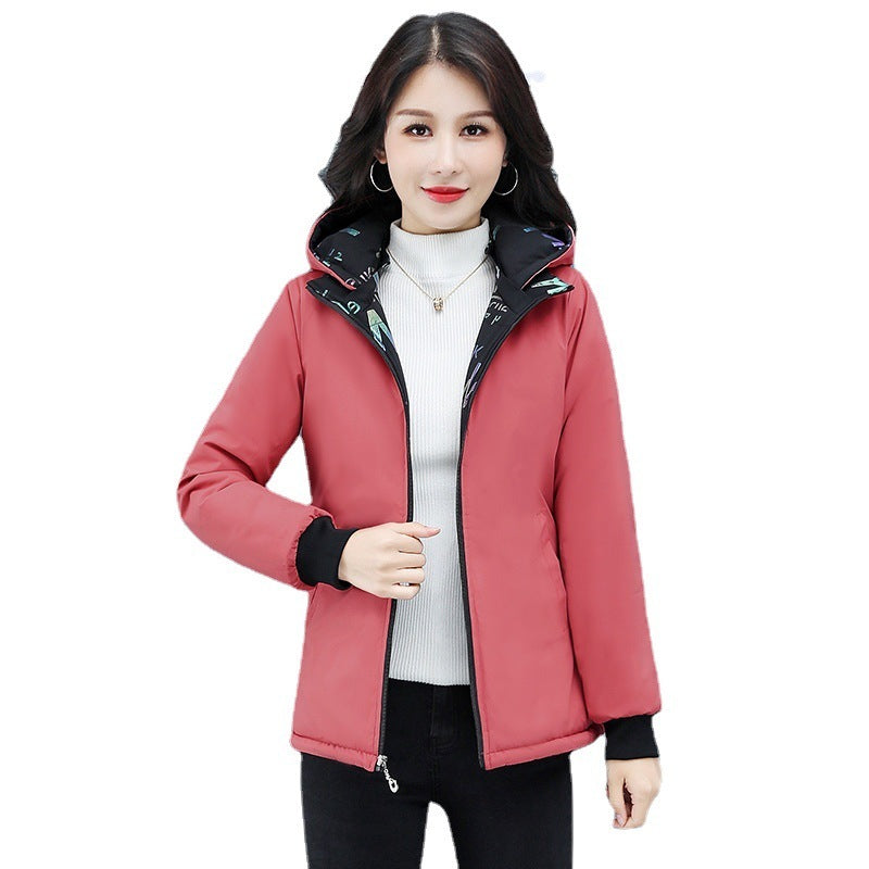 Women's Double-sided Down Cotton-padded Jacket Winter