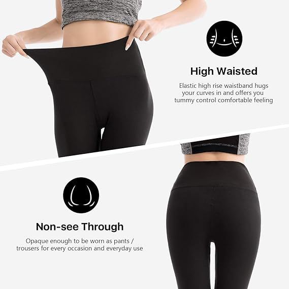 Women's High Waist Leggings Soft Yoga Pants Suitable For Exercise