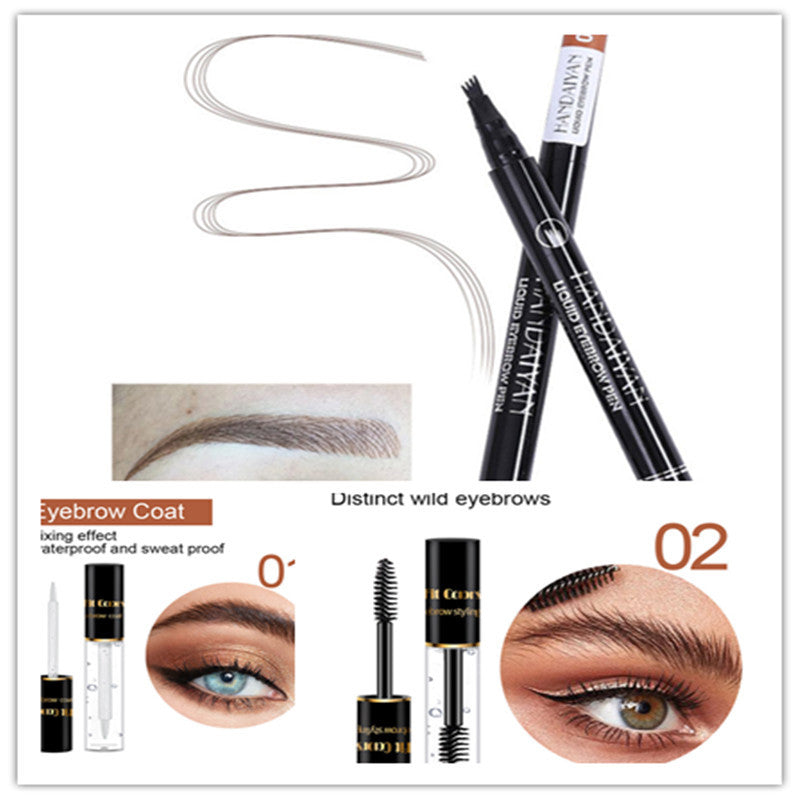 Four-head Eyebrow Pencil Liquid Eyebrow Pencil Tattoo Eyebrow Pencil Eyebrow Pencil 4-head Eyebrow Pencil Four-jaw Eyebrow Pencil