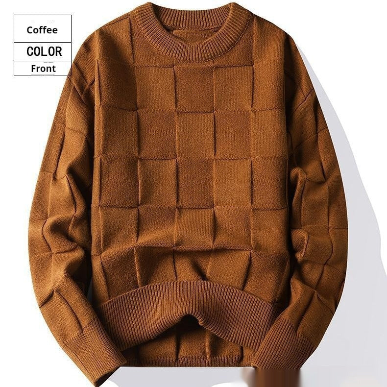 Spring And Autumn Three-dimensional Round Sweater Men