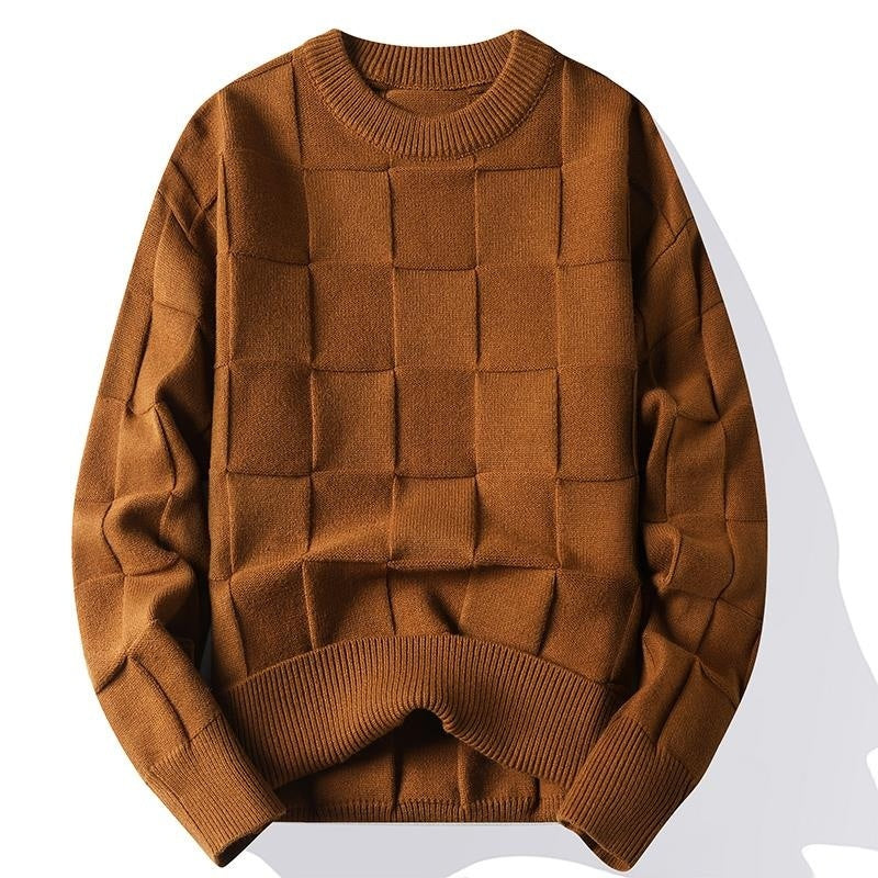 Spring And Autumn Three-dimensional Round Sweater Men