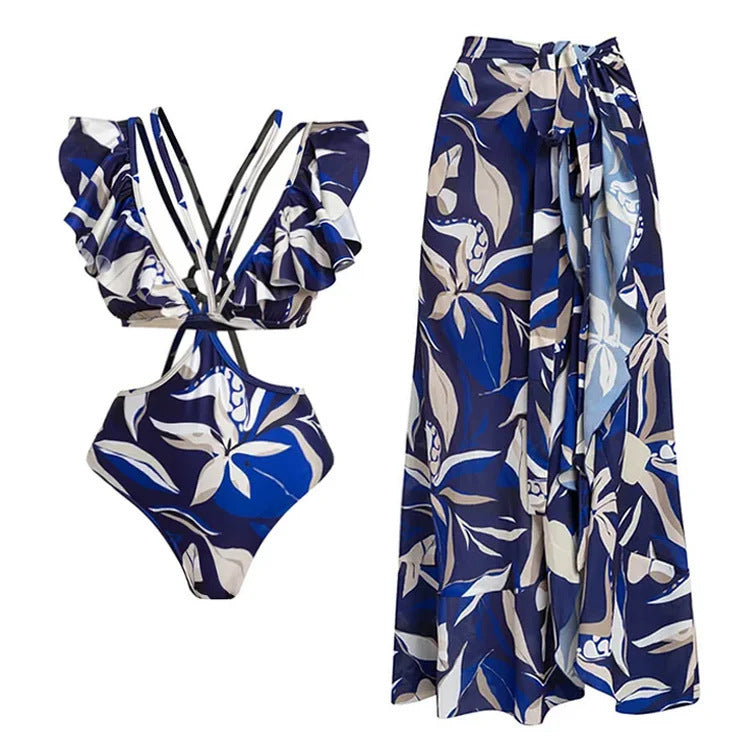 Fashion Printed Swimsuit Suit Women