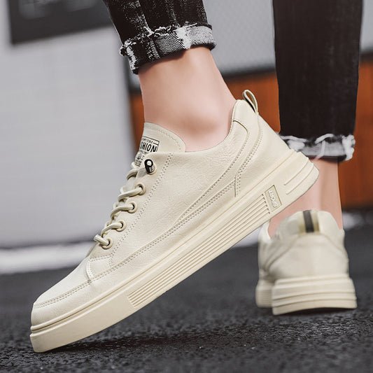 Korean Style Fashionable All-match White Shoes Men's Thin Casual Breathable Canvas Sneakers