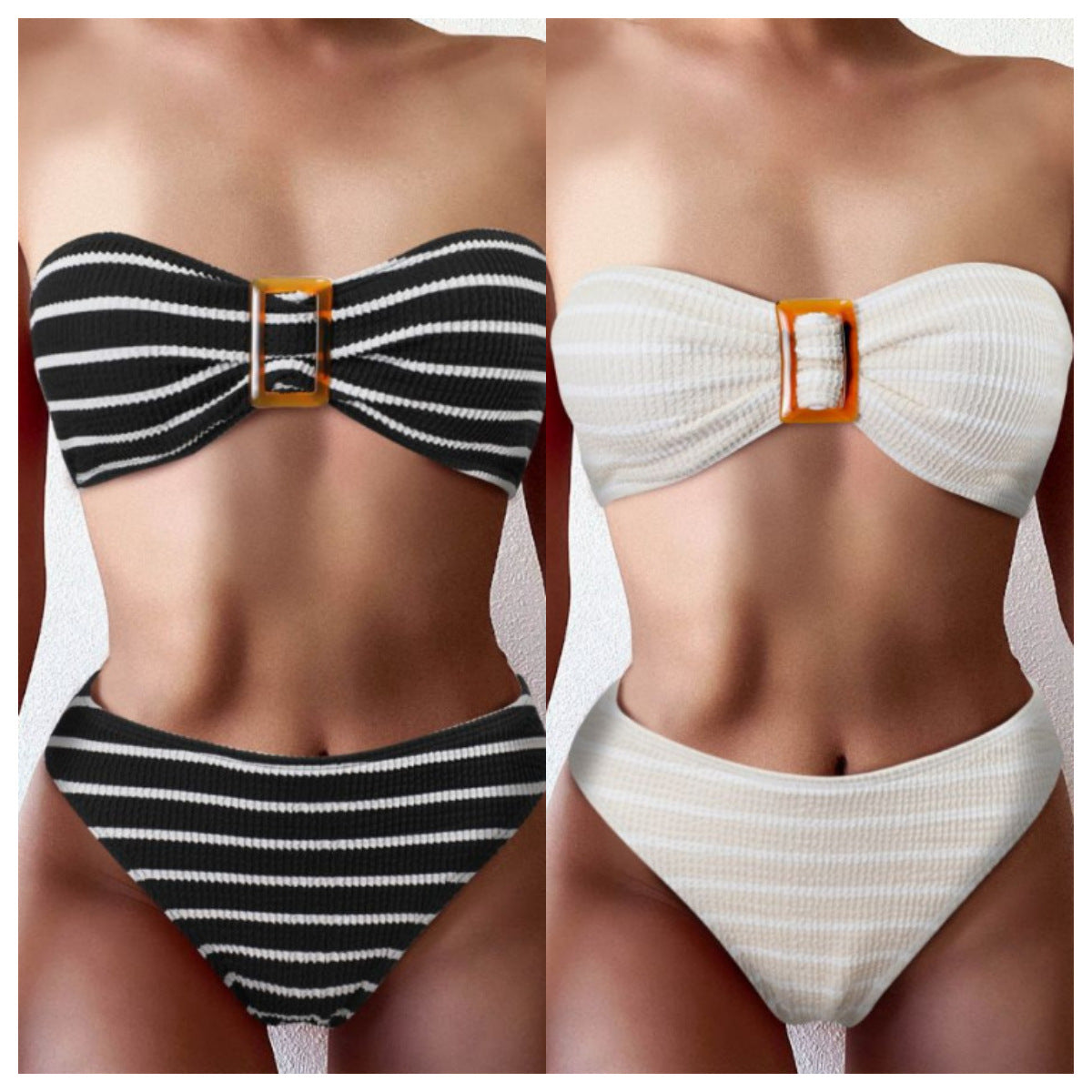 High Waist Split Bikini Women's Swimwear