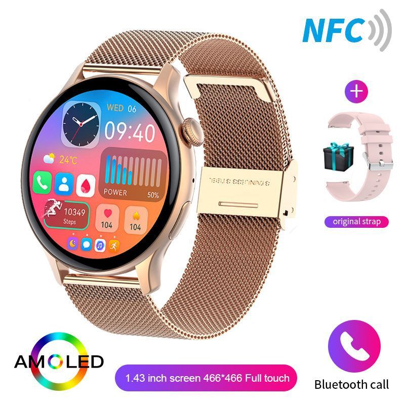 Smart Watch Support NFC Bluetooth Calling Blood Pressure Sports Watch