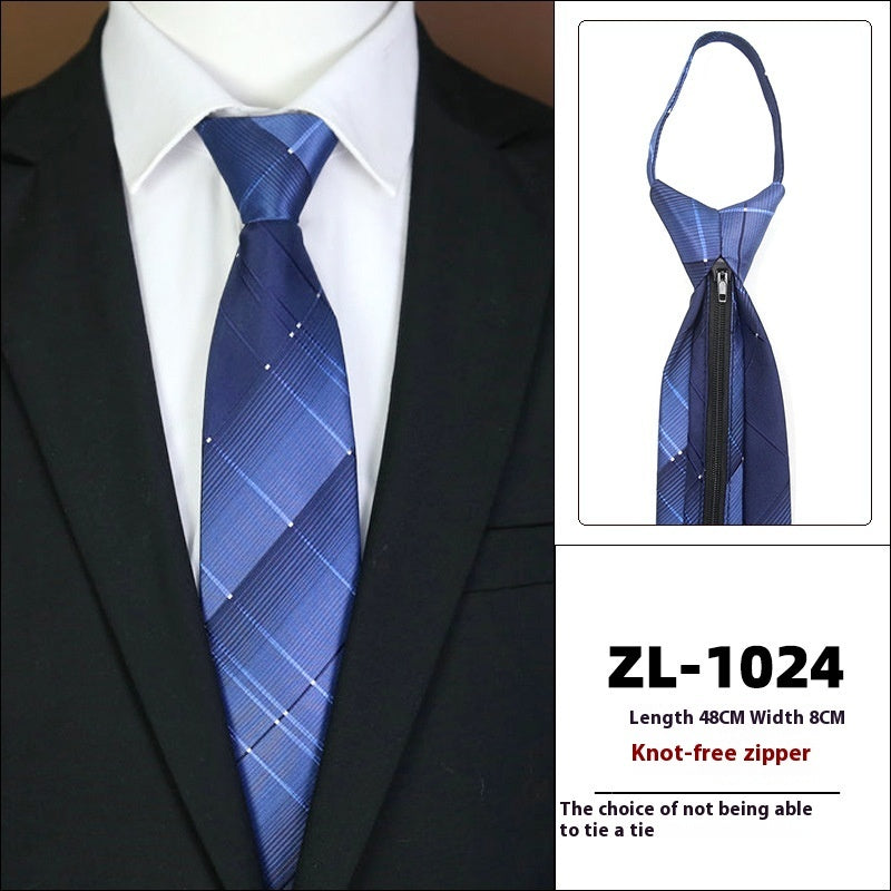 Men's Formal Wear Business Zipper Tie-free