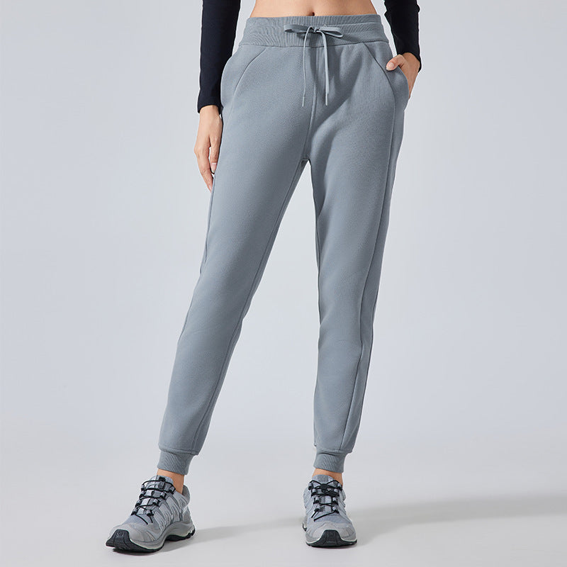 Fleece-lined Warm Leisure All-matching Track Sweatpants