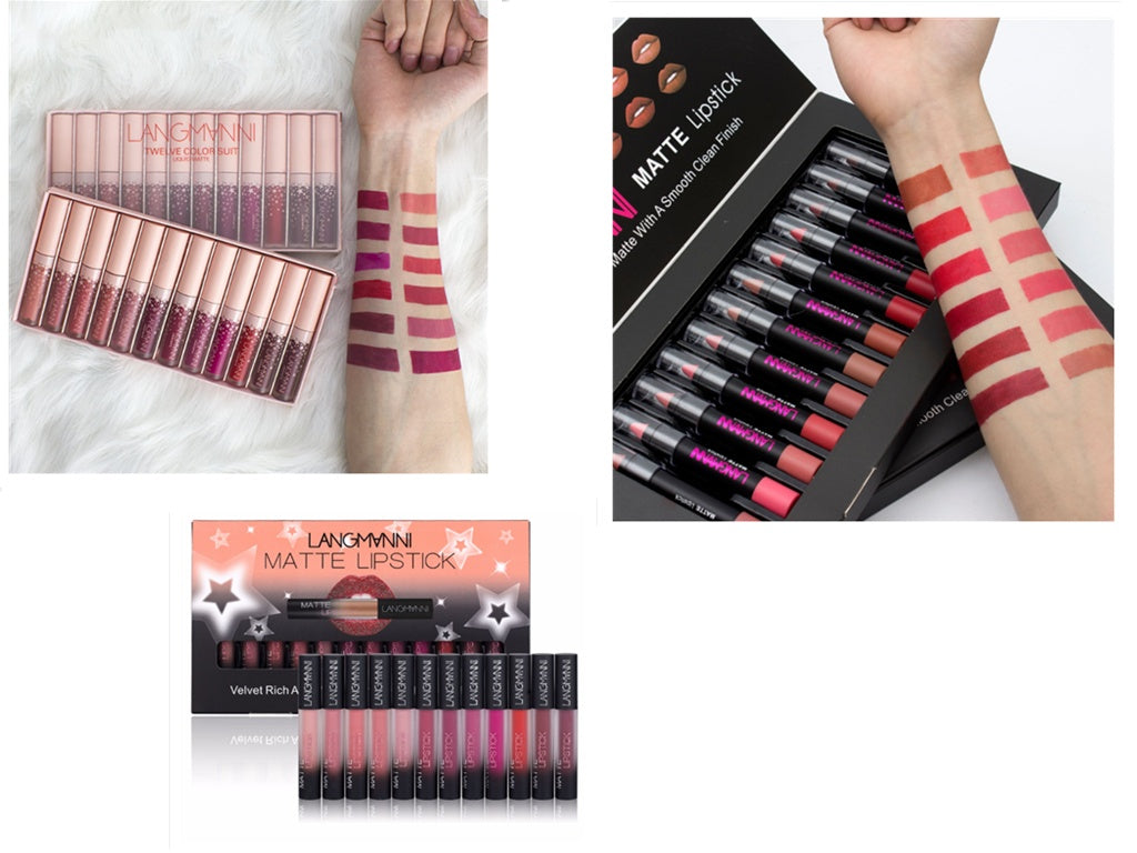 Matte Lipstick Waterproof Long-lasting Velvet Lipstick Set