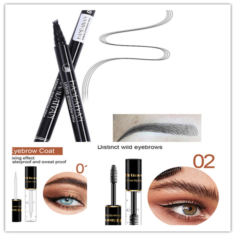 Four-head Eyebrow Pencil Liquid Eyebrow Pencil Tattoo Eyebrow Pencil Eyebrow Pencil 4-head Eyebrow Pencil Four-jaw Eyebrow Pencil