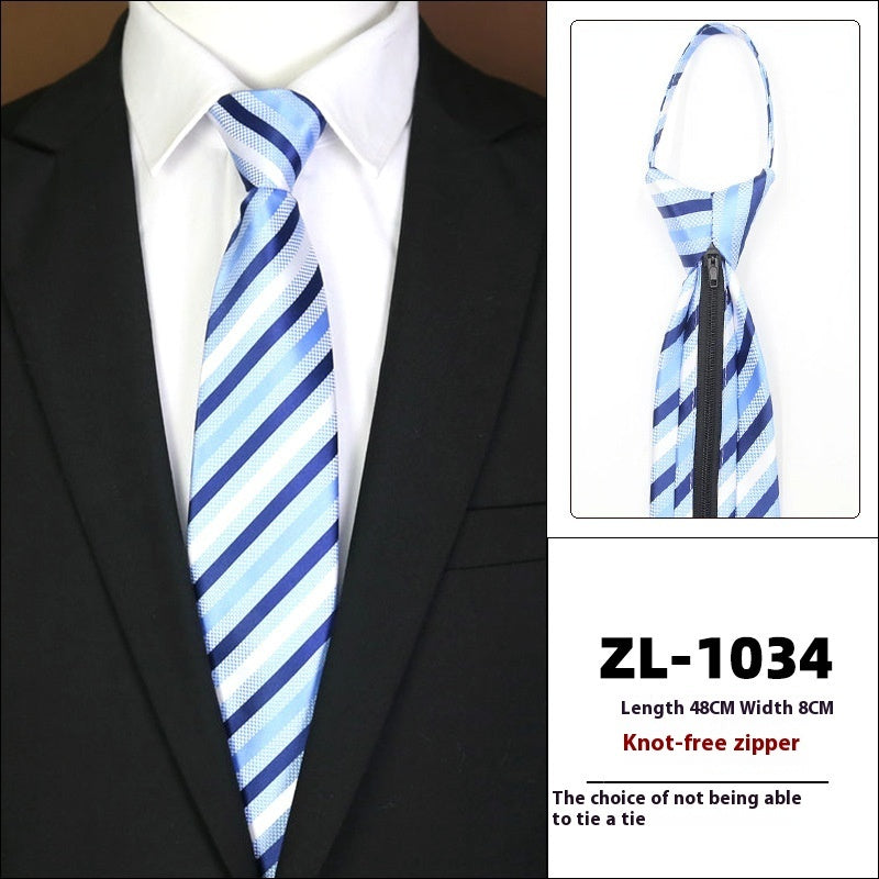 Men's Formal Wear Business Zipper Tie-free