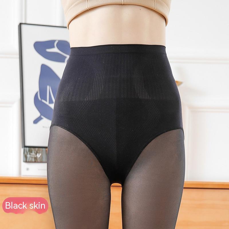 Black See-through Step-on One-piece Pantyhose