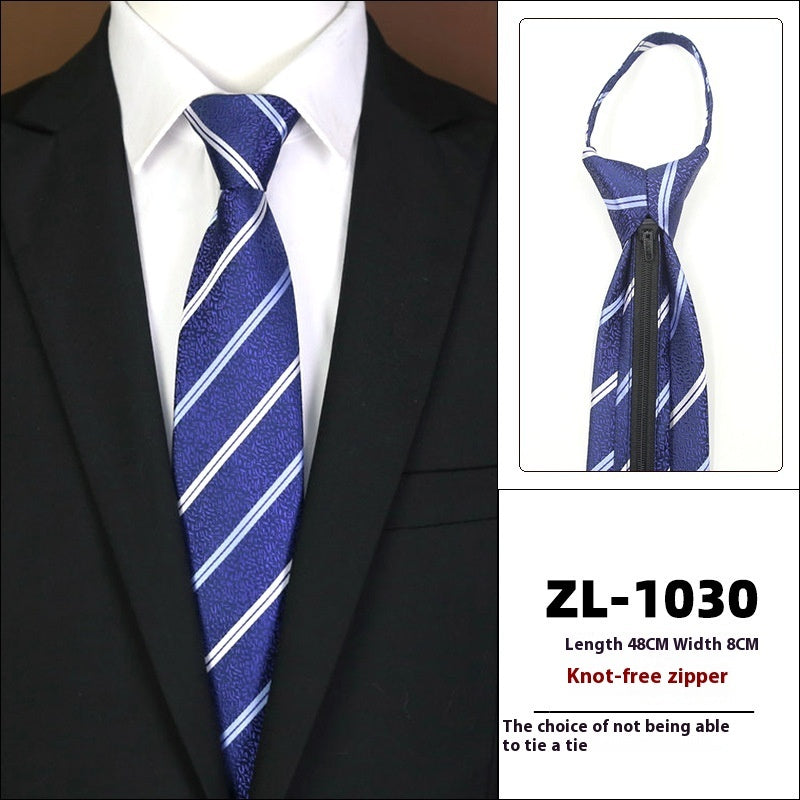 Men's Formal Wear Business Zipper Tie-free