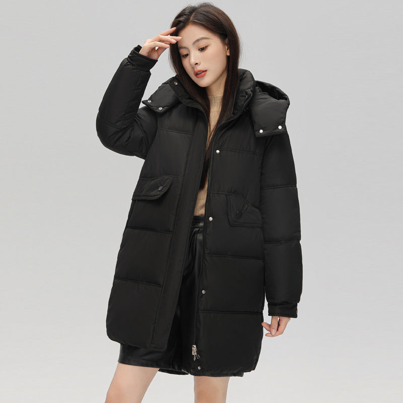 Down Cotton-padded Jacket Fashionable Cotton Coat Hooded