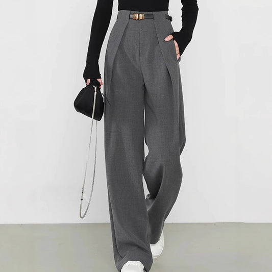 Women's Polyester Idle Style High-grade Suit Pants