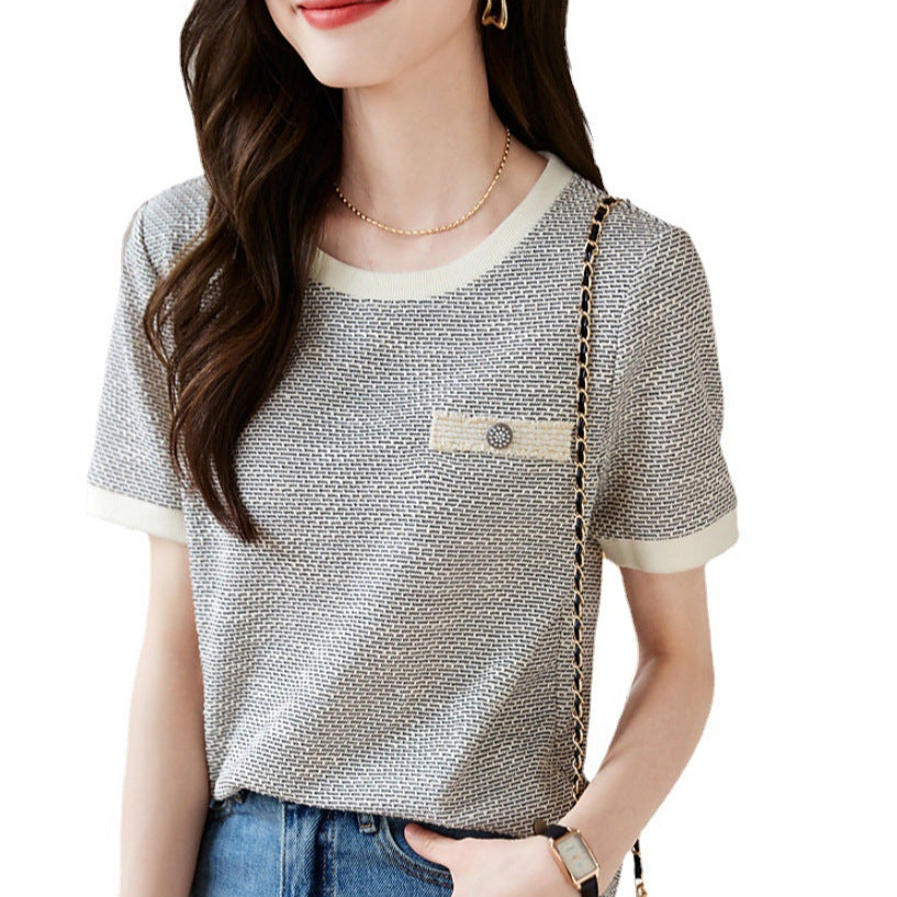 Women's French-style Short-sleeved T-shirt