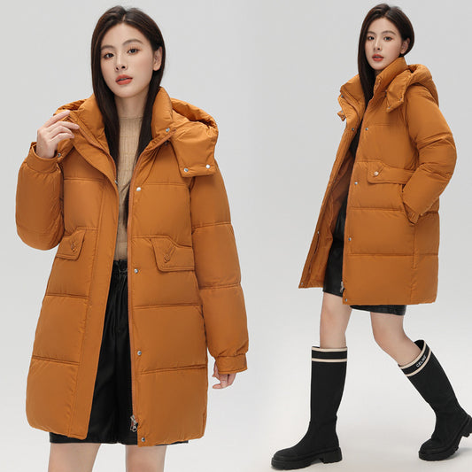 Down Cotton-padded Jacket Fashionable Cotton Coat Hooded