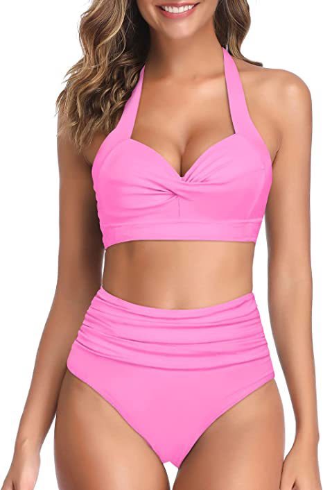 Split Bow Bikini Seaside Vacation Swimwear