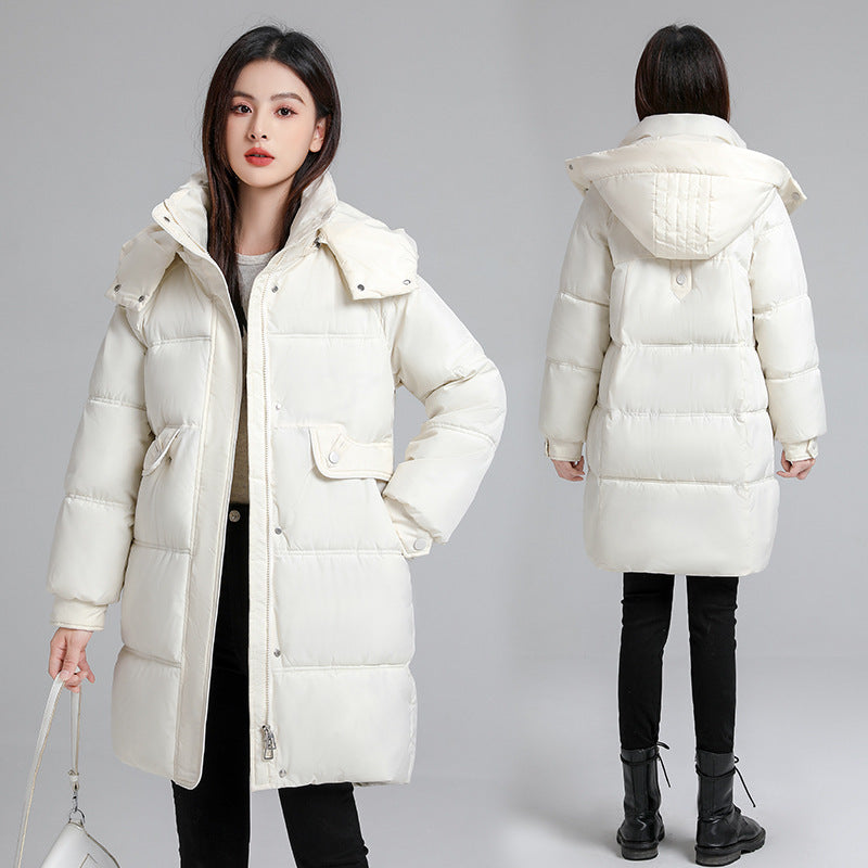 Down Cotton-padded Jacket Fashionable Cotton Coat Hooded