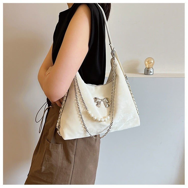 Large Capacity Spring Fashion Shoulder Bag Texture Niche Female